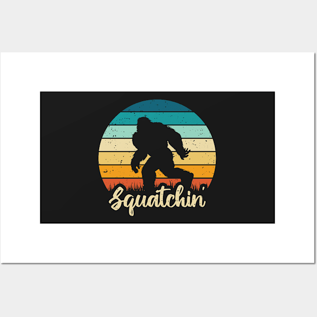 Squatchin' - Bigfoot Wall Art by ChicGraphix